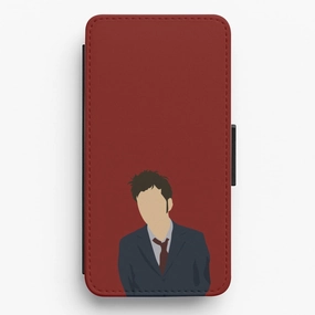 Tennant - The Doctor Flip / Wallet Phone Case Drop Protection