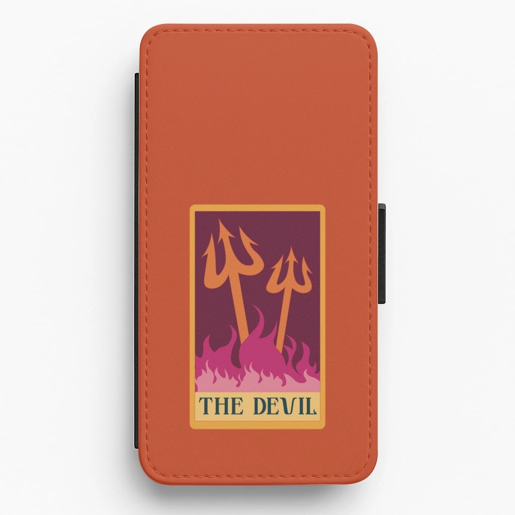 The Devil - Tarot Cards Flip / Wallet Phone Case Light Edge Modern Finish