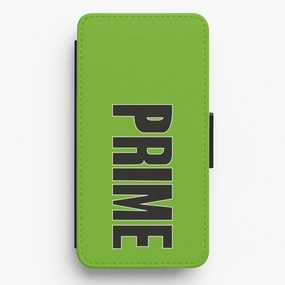 Prime - Green Flip / Wallet Phone Case Impact shield Sleek Appearance