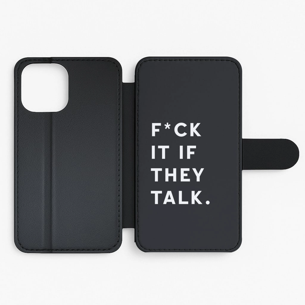 If They Talk Flip / Wallet Phone Case Protective Corners