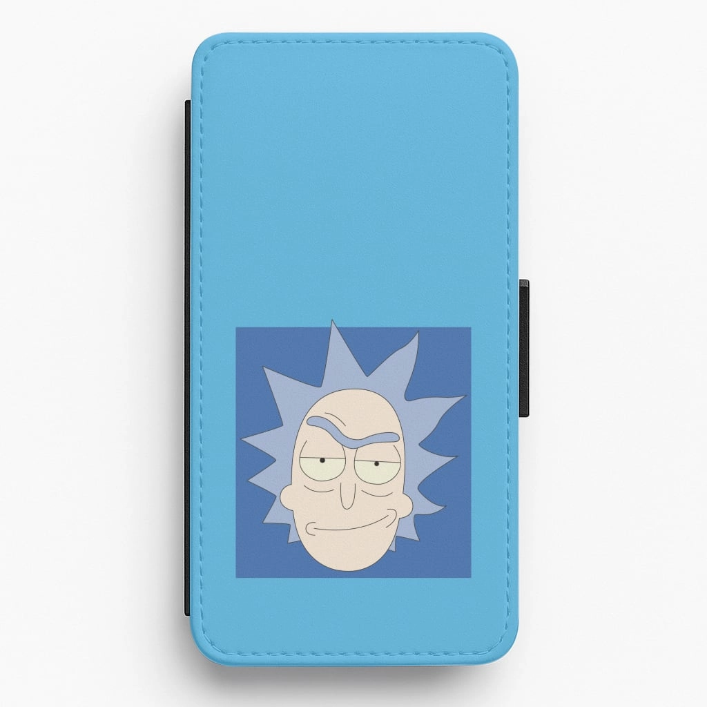 Smooth Lining Smirk - Rick And Morty Flip / Wallet Phone Case