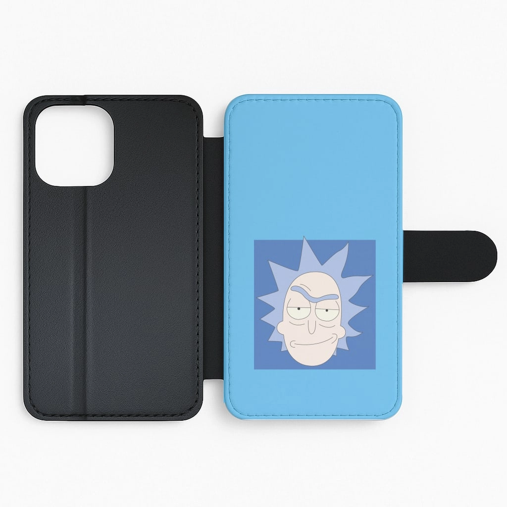 Slim Design Smirk - Rick And Morty Flip / Wallet Phone Case