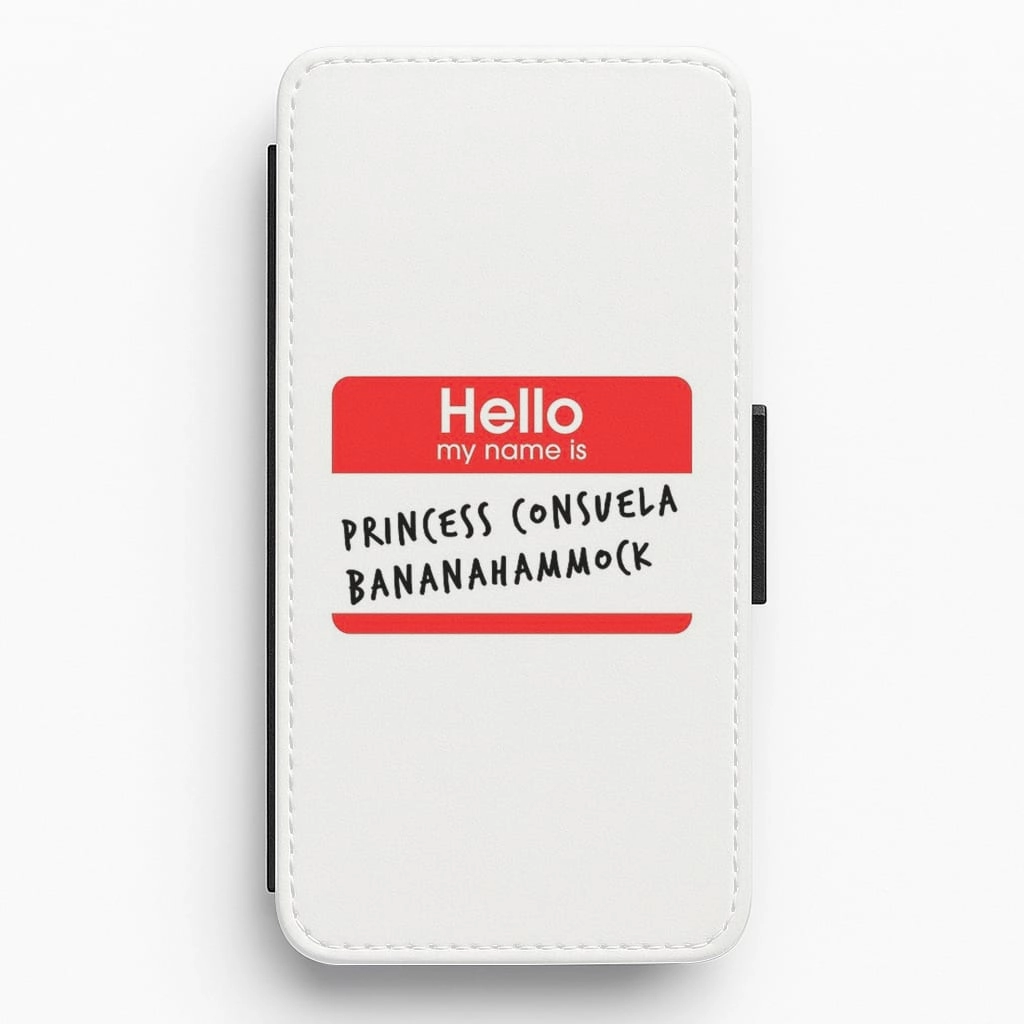 Stylish Layer Texture Princess Phoebe Flip Wallet Phone Case