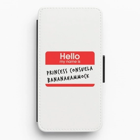 Stylish Layer Texture Princess Phoebe Flip Wallet Phone Case