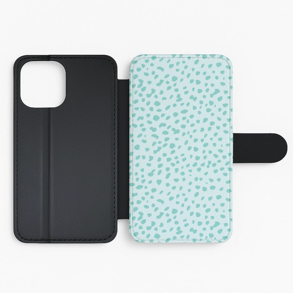 Minimal Pattern TPU Material Cheetah - Animal Patterns Flip / Wallet Phone Case
