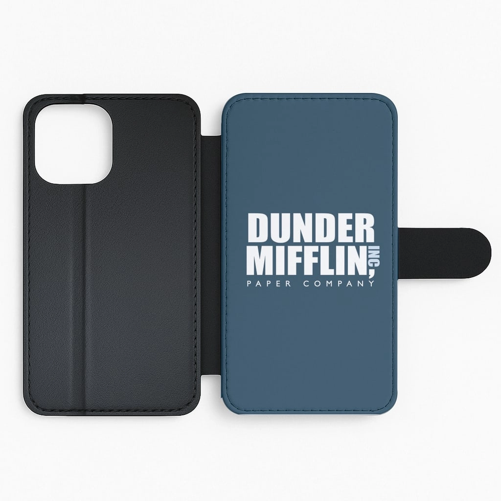 Dunder Logo Flip / Wallet Phone Case Universal Design Modern Texture Look