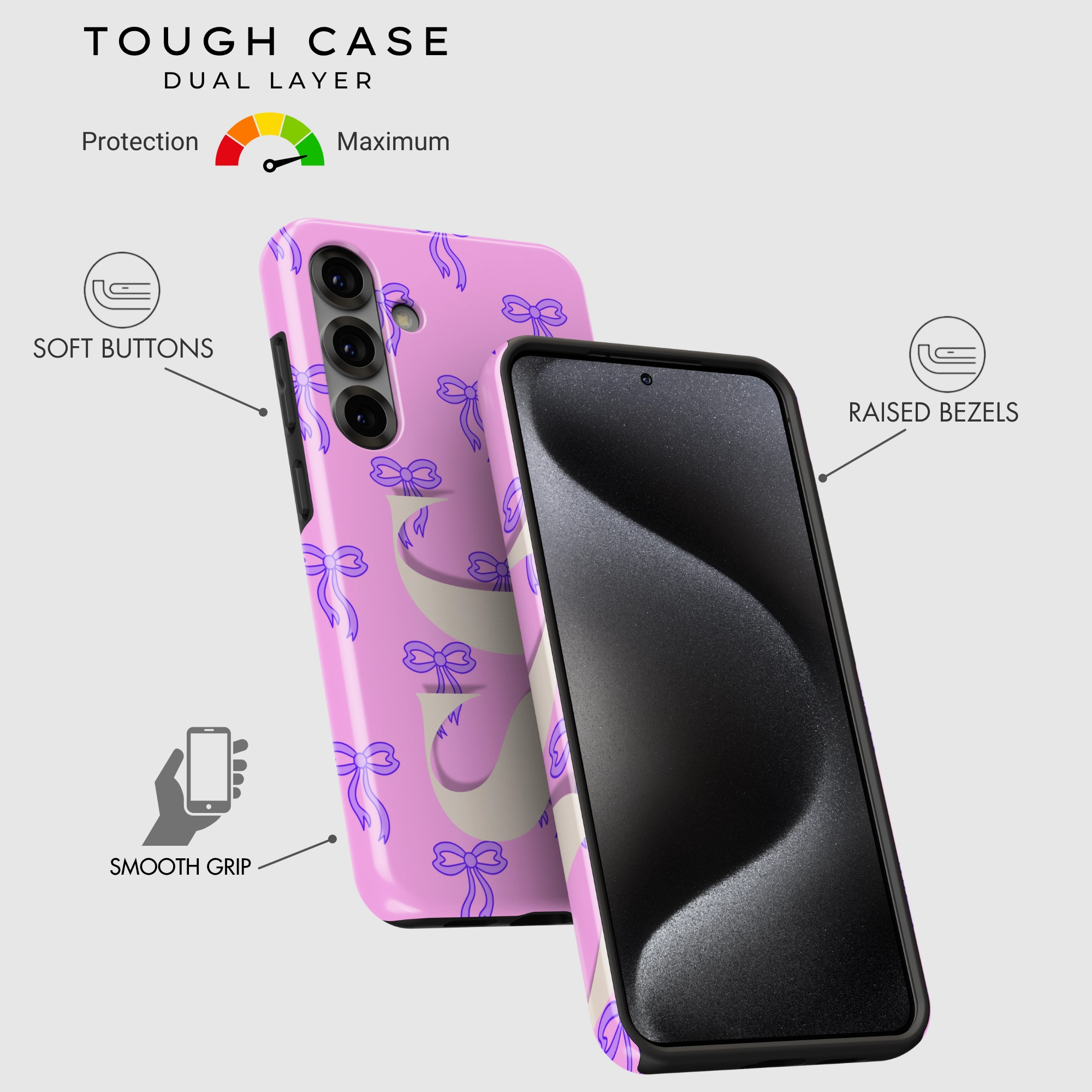 Girly Grace Hybrid Pattern Design Gloss Surface Layer