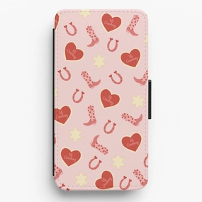 Hi Cowboy - Western  Flip / Wallet Phone Case Flexible Design Fashion Statement