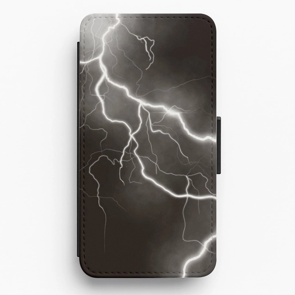 Slim Texture Gloss Finish Lightning Flip / Wallet Phone Case