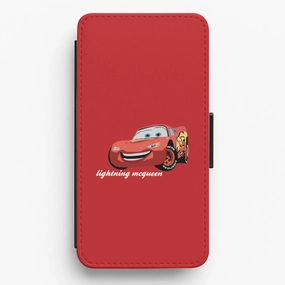Lightning - Cars Flip / Wallet Phone Case Rugged Texture Design Trendy Finish