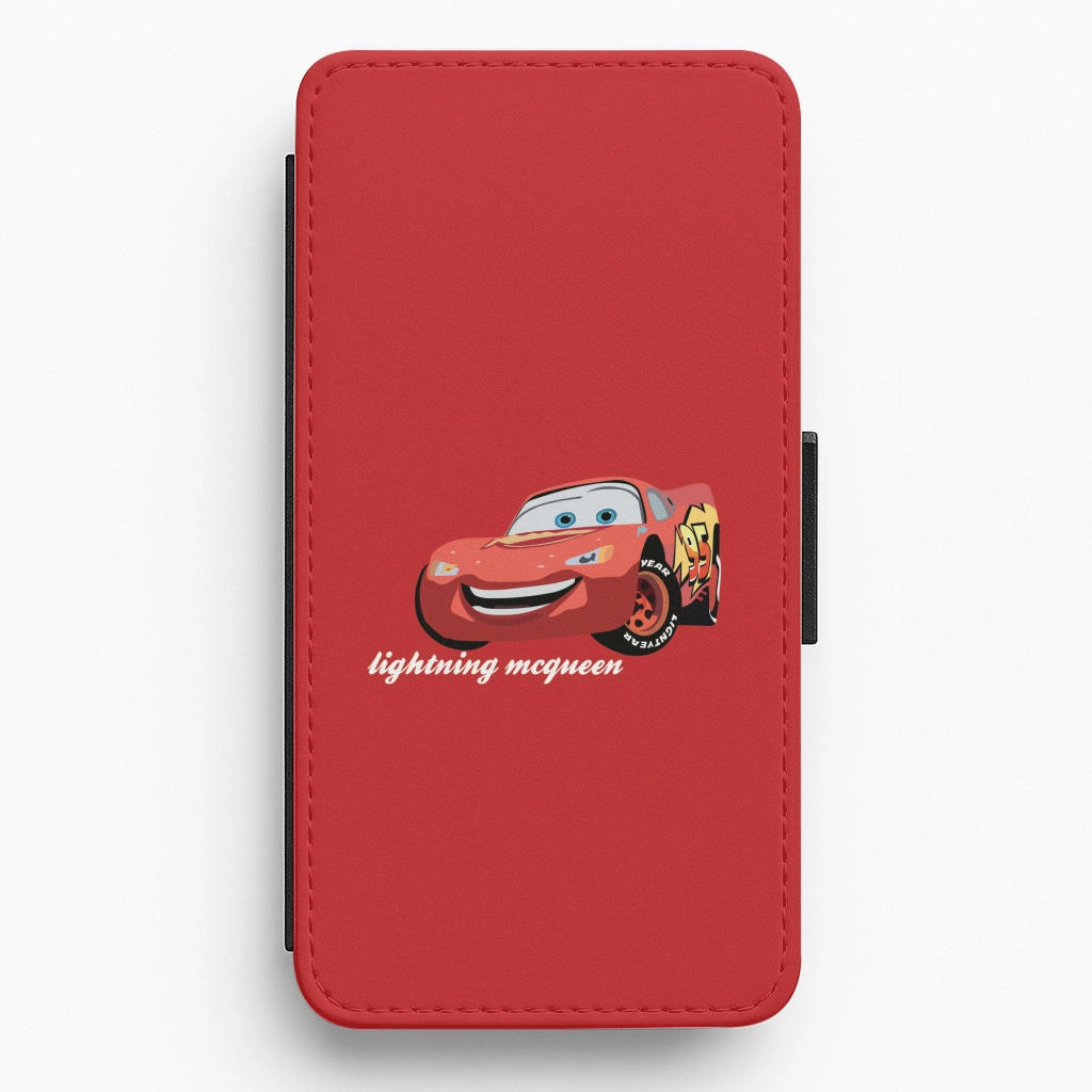 Lightning - Cars Flip / Wallet Phone Case Rugged Texture Design Trendy Finish