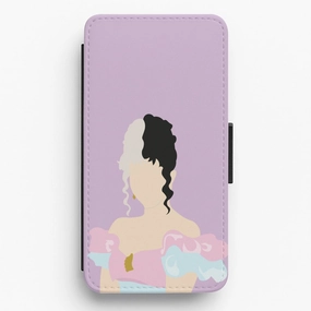Blue And Pink Dress Flip / Wallet Phone Case Flexible Build Form Modern Grip