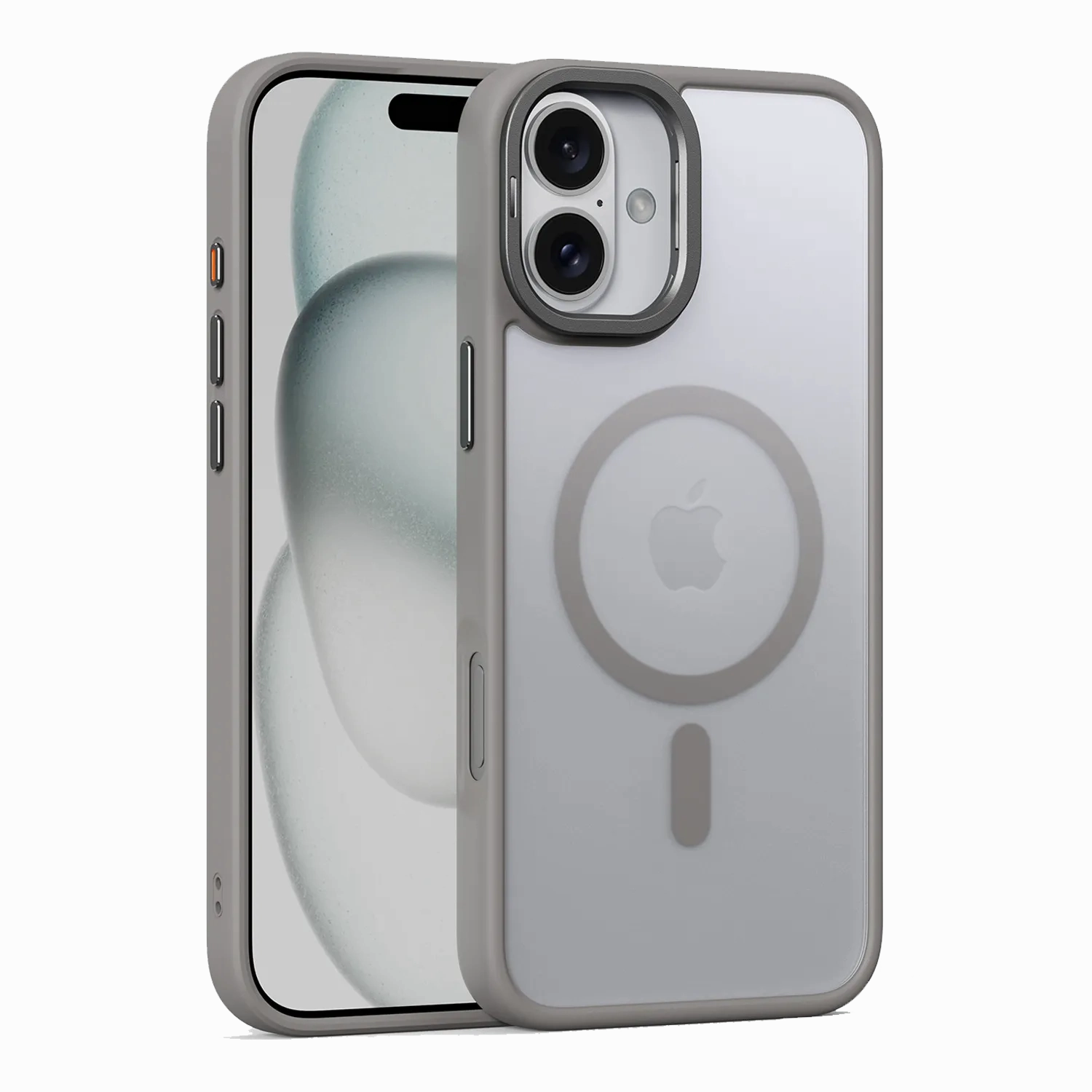 Modern Pattern Layer Shock shield iPhone 16 Plus Bumper Case with Stand