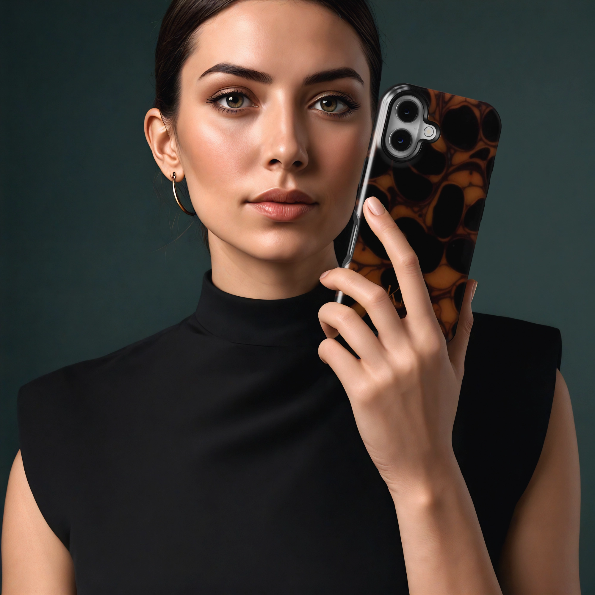 Non Slip Glossy surface Dark Ember