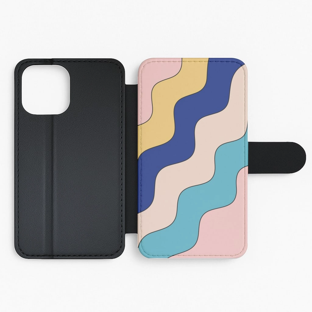 Psychedelic Pattern II Flip / Wallet Phone Case Soft Texture Modern Accent