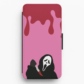 Bloody Knife Flip / Wallet Phone Case Minimal Protection
