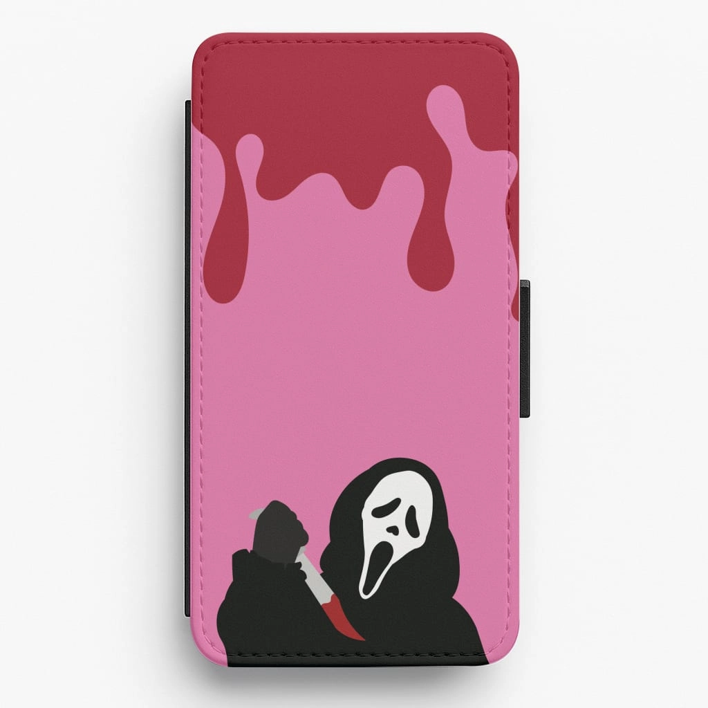 Bloody Knife Flip / Wallet Phone Case Minimal Protection