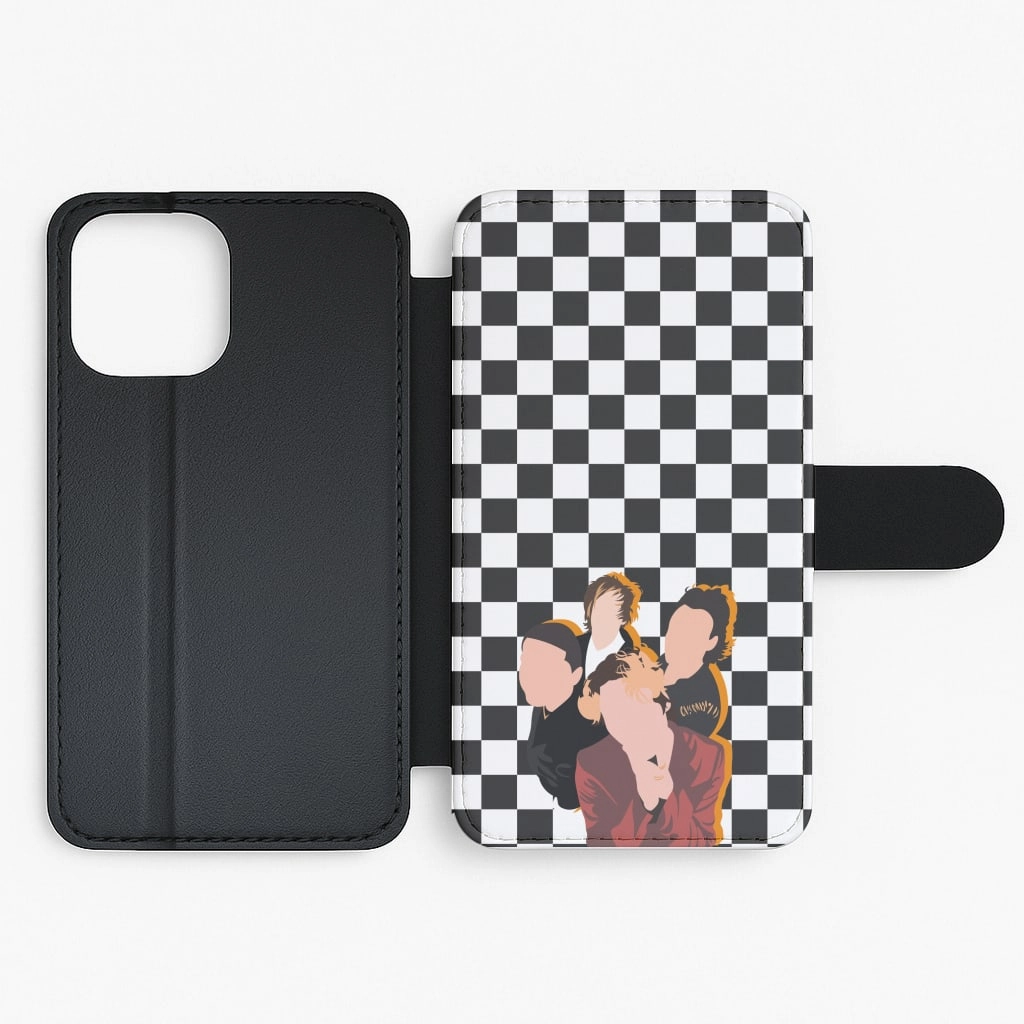 Group Photo Flip / Wallet Phone Case Luxury Grip Premium Craft