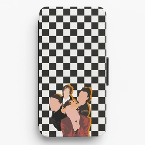 Group Photo Flip / Wallet Phone Case Rugged Detail Layer Refined Edge