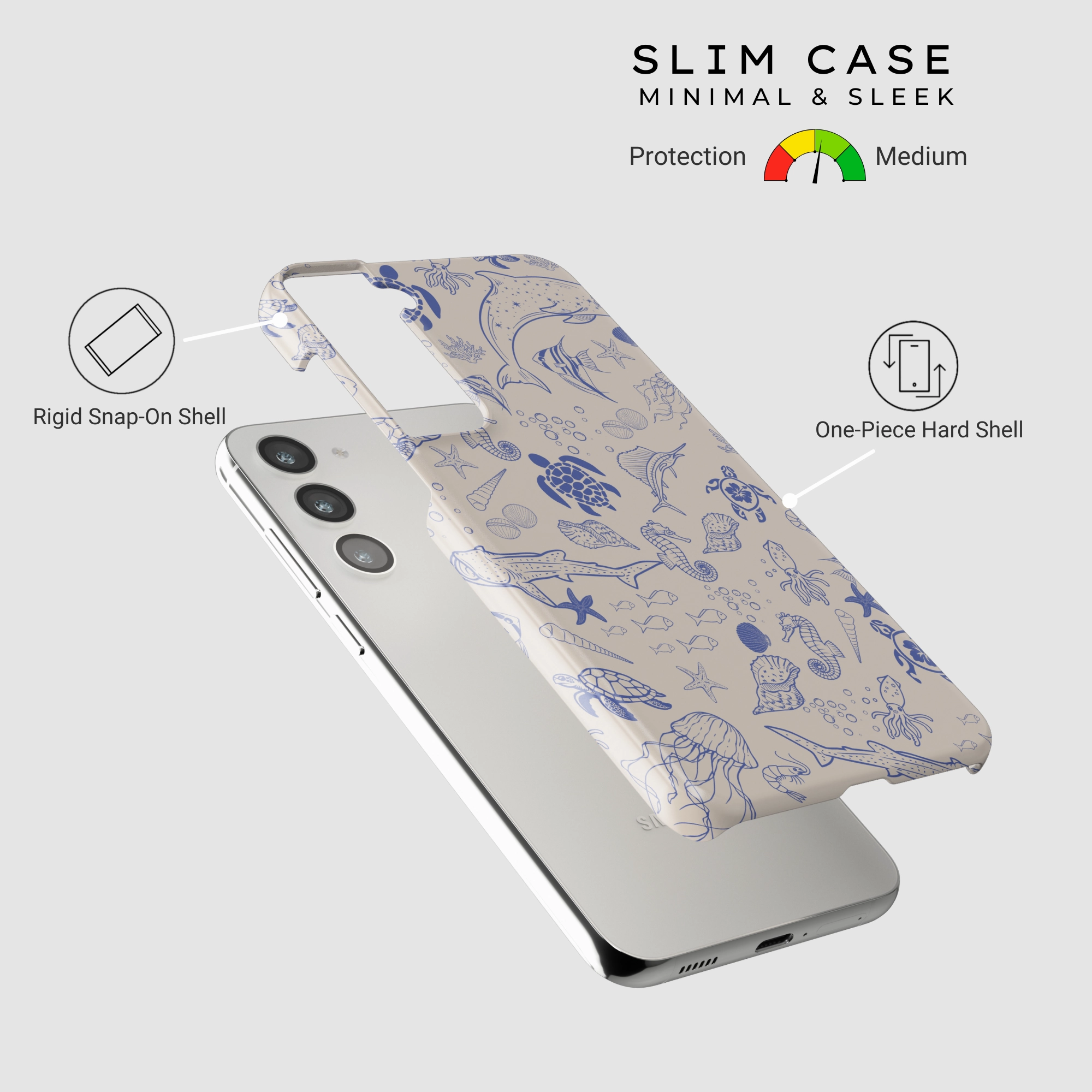 Modern Texture Look Port Protection Sea Tales