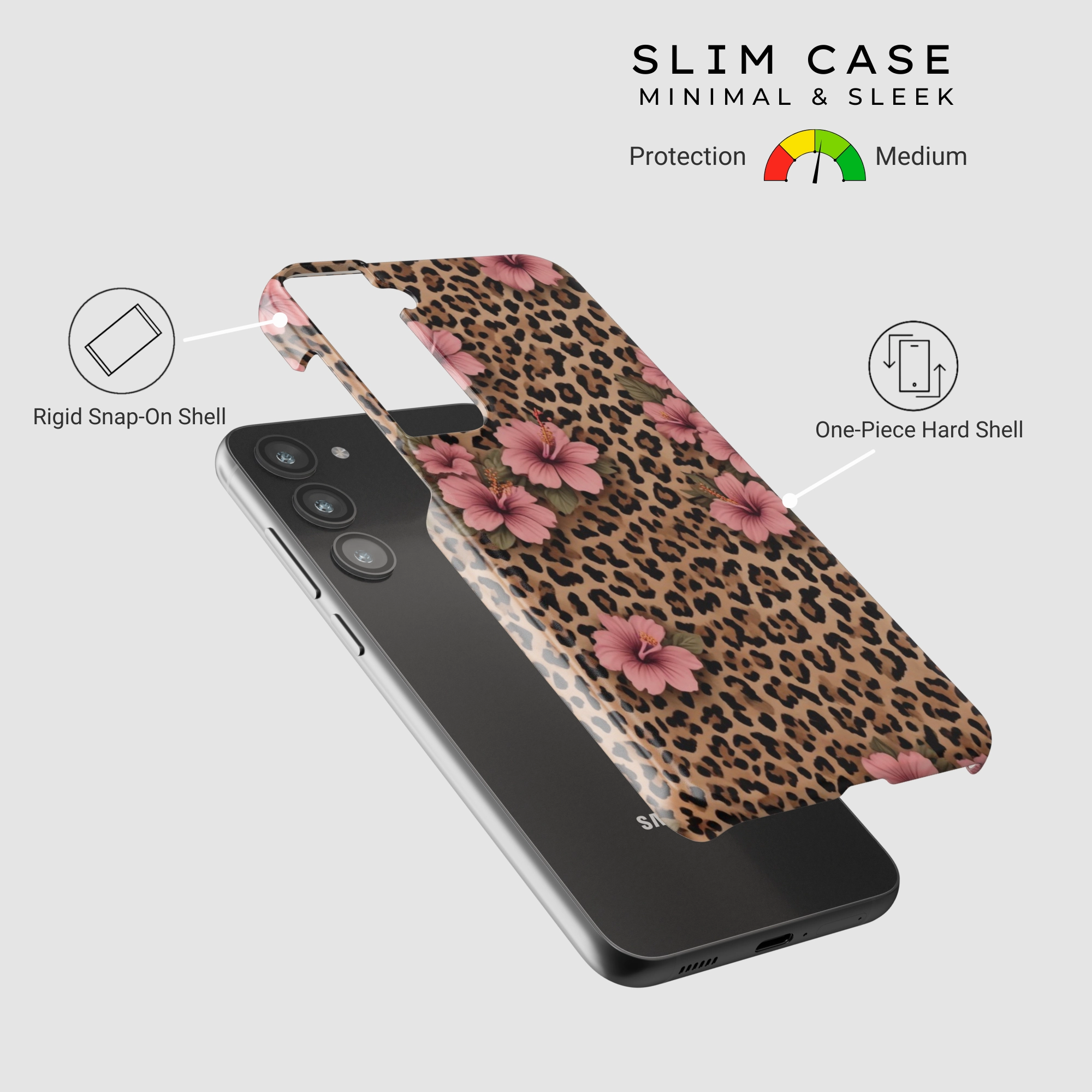 Hibiscus Huntress Cushioned Edge Matte Pattern Design