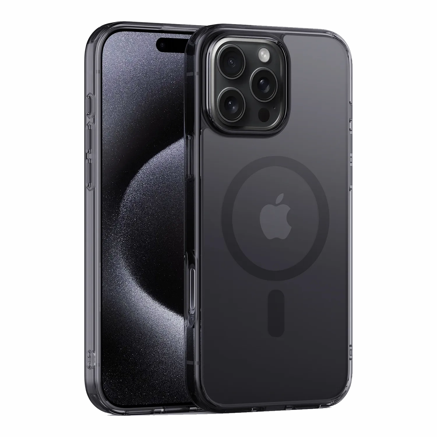 Rugged Surface Thin iPhone 16 Pro Max Clear Case with MagSafe