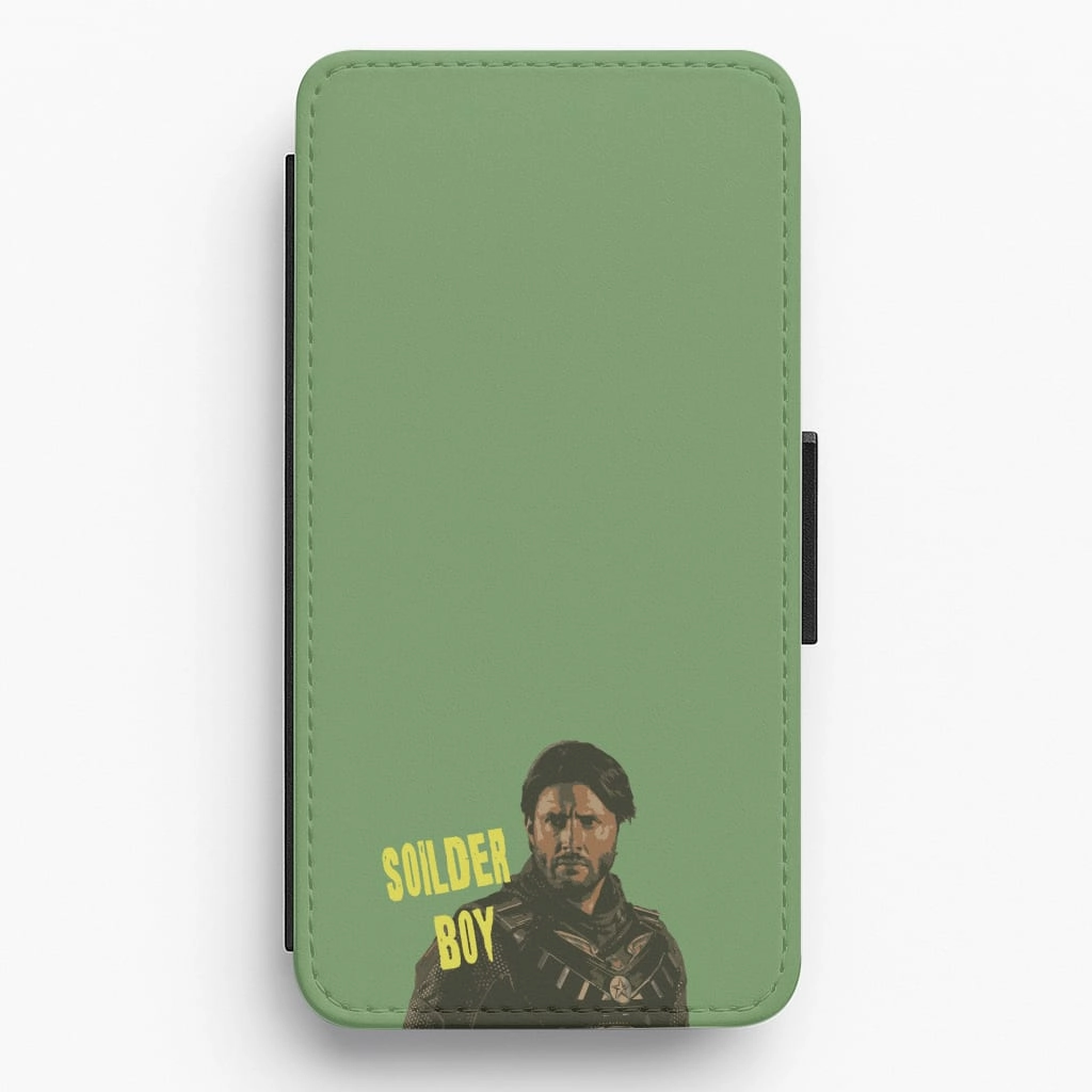 Gradient Finish Soldier Boy Flip / Wallet Phone Case