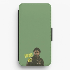 Gradient Finish Soldier Boy Flip / Wallet Phone Case