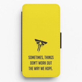 Sometime's Things Don't Work Out The Way We Hope Flip / Wallet Phone Case Color Layer Compact Structure