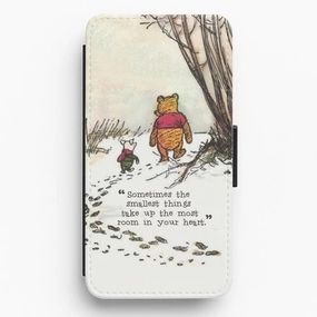 Tough Grip Hybrid Shield Sometimes The Smallest Things Flip Wallet Phone Case