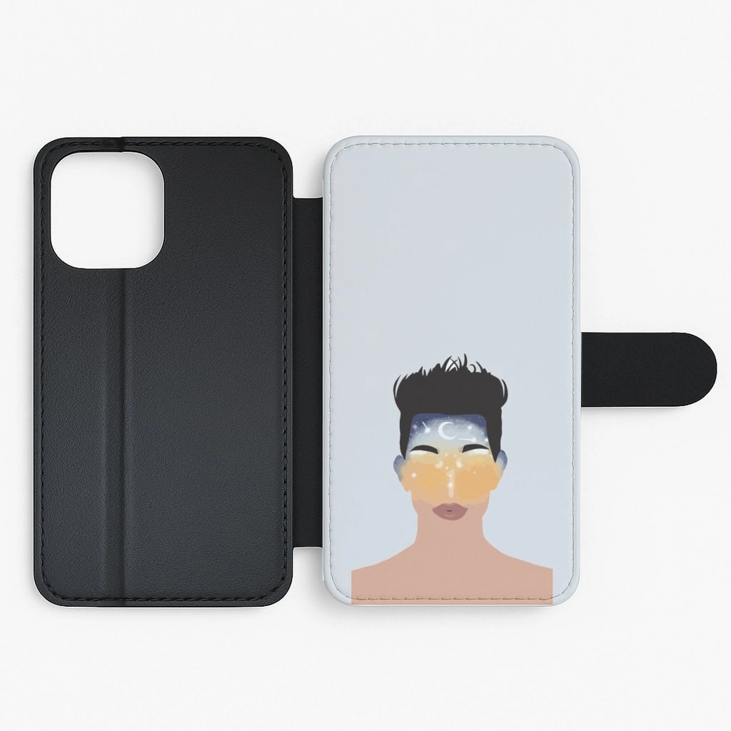 Everyday Style Space Head - James Charles Flip / Wallet Phone Case