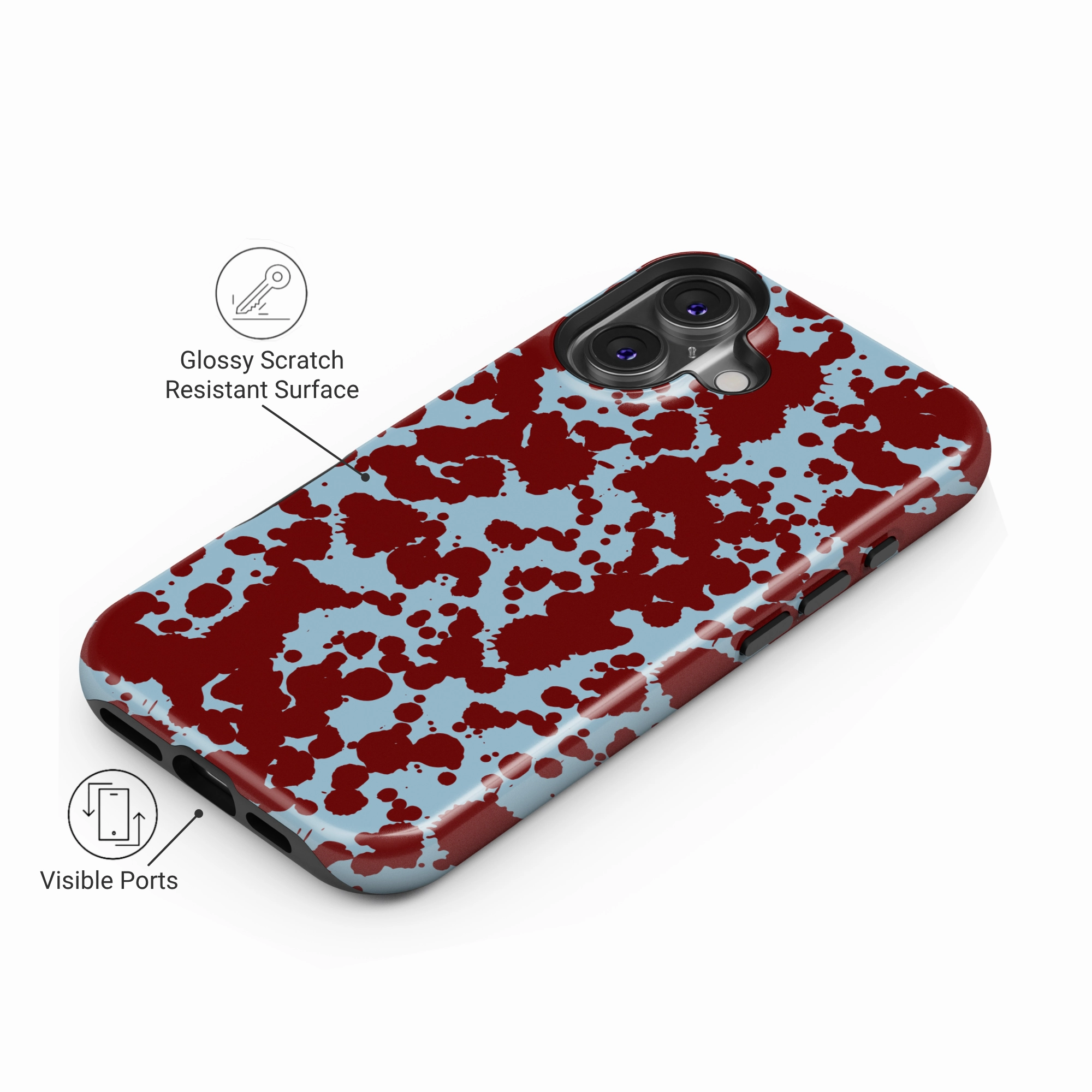 Splash Mode Shock Absorbing Stylish Detail