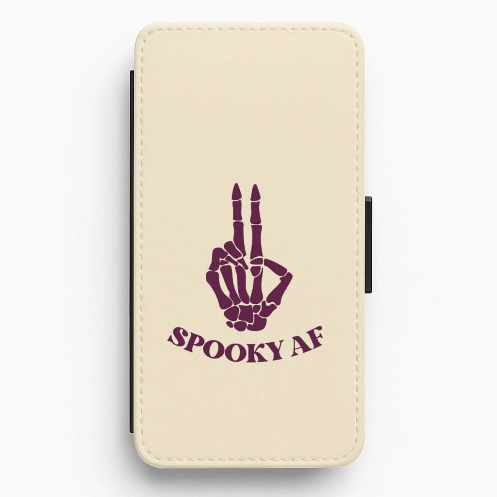 Protective Frame Spooky AF Flip / Wallet Phone Case