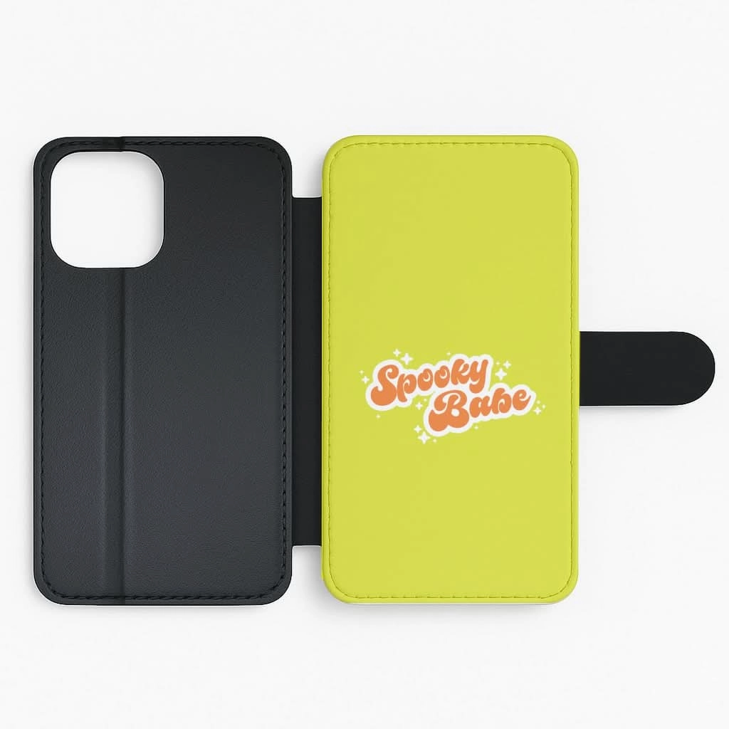 Spooky Babe Flip / Wallet Phone Case Smooth Grip Layer