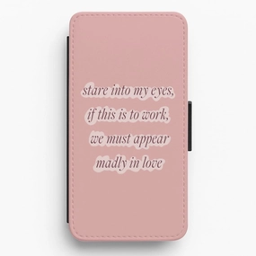 Protective Gear Stare Into My Eyes - Bridgerton Flip / Wallet Phone Case