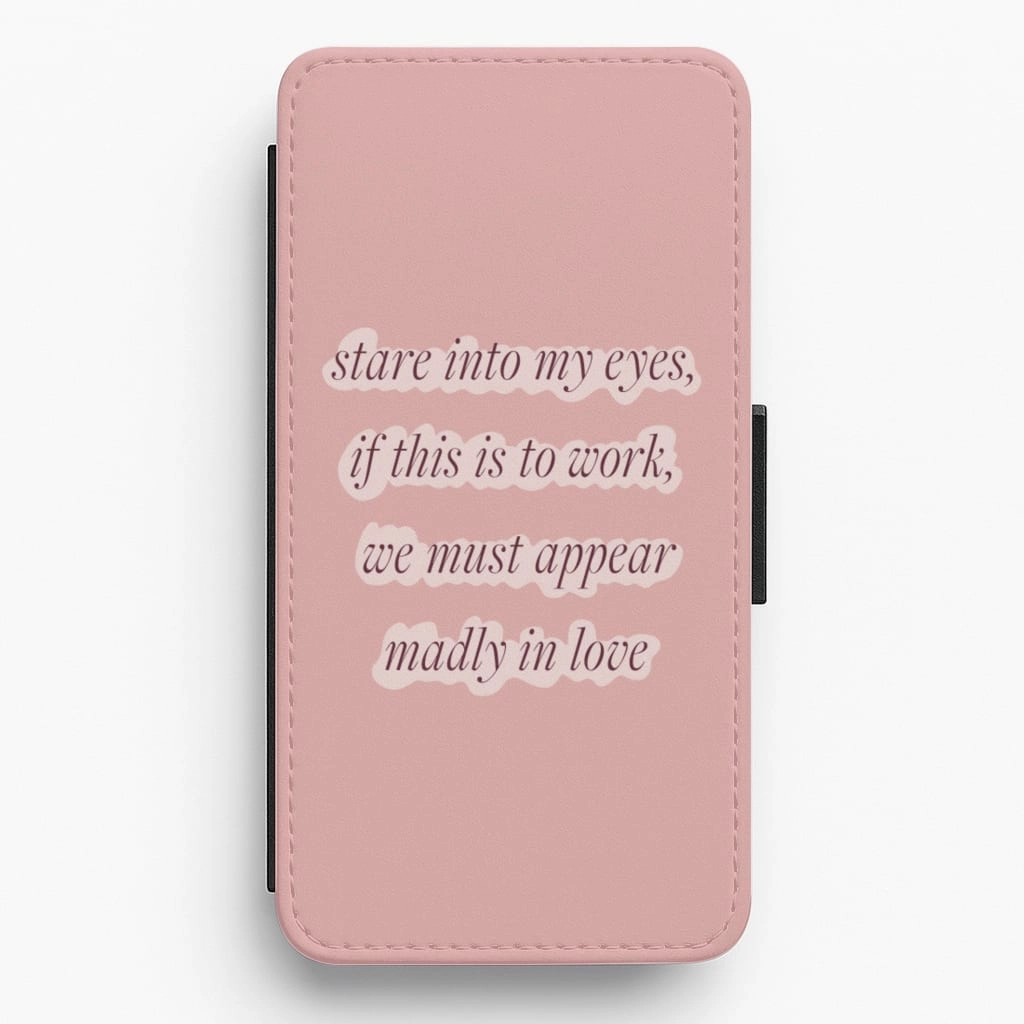 Protective Gear Stare Into My Eyes - Bridgerton Flip / Wallet Phone Case