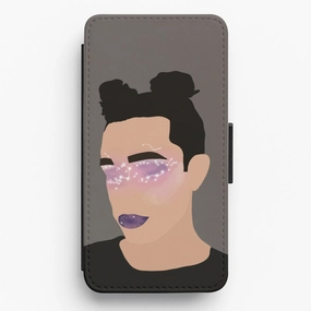 high quality build Starry Eyed - James Charles Flip / Wallet Phone Case
