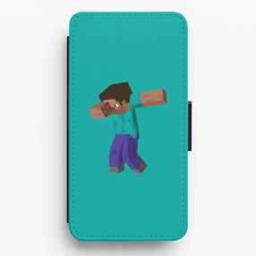 Soft Pattern Layer Elegant Finish Steve Dab - Mining Flip / Wallet Phone Case