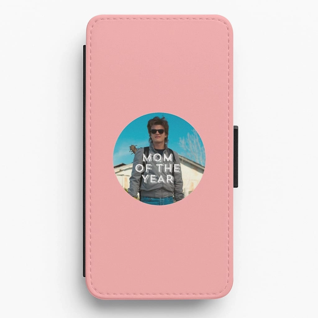 dust protection Elegant Style Steve Harrington - Mom Of The Year Flip Wallet Phone Case