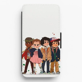 Stranger Kids Flip Wallet Phone Case Soft Shield