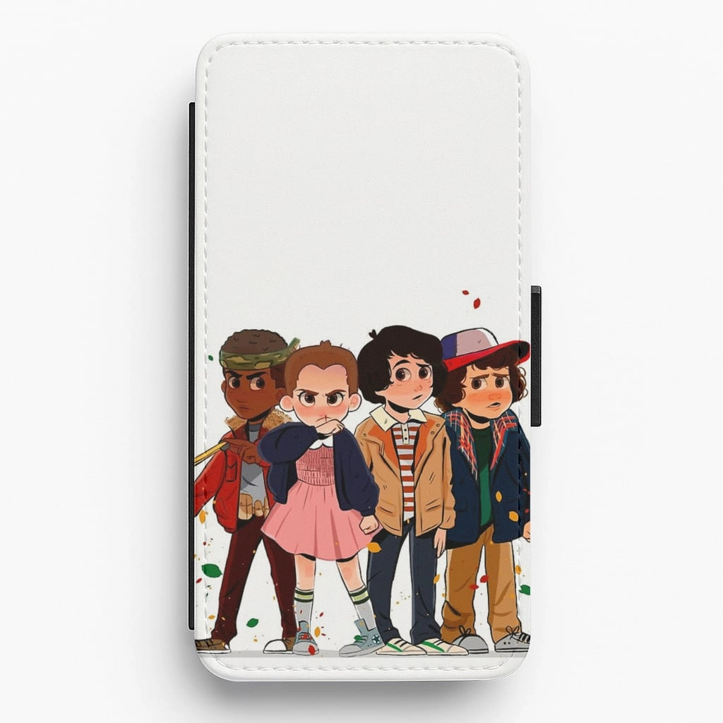 Stranger Kids Flip Wallet Phone Case Soft Shield