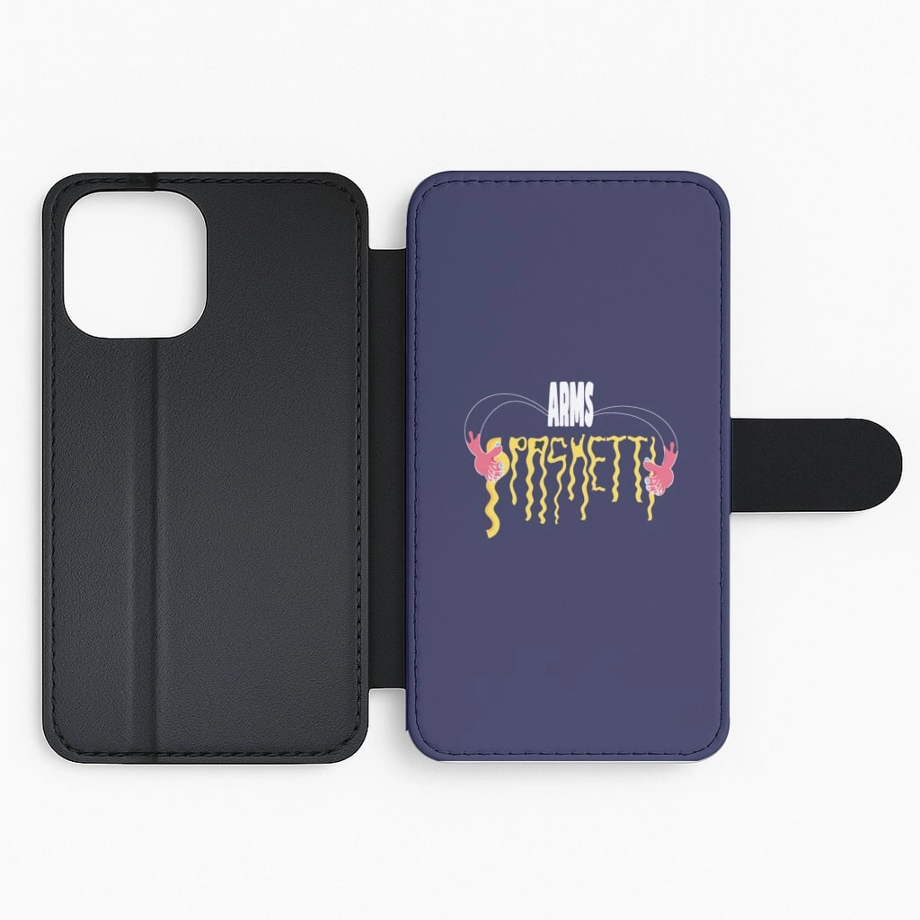 Arms Spaghetti - Dark Blue Flip / Wallet Phone Case Gloss Finish Design Easy Removal