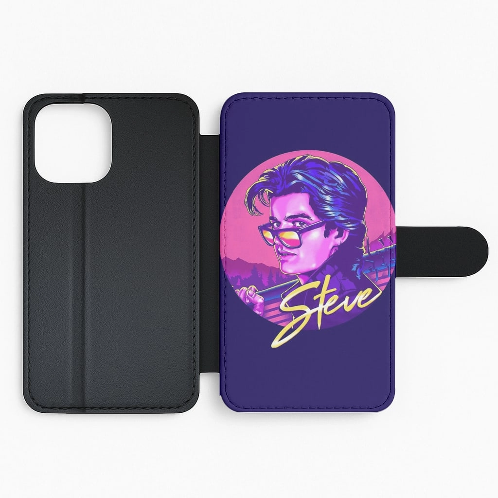Luxury Texture Finish Steve Harrington Flip / Wallet Phone Case