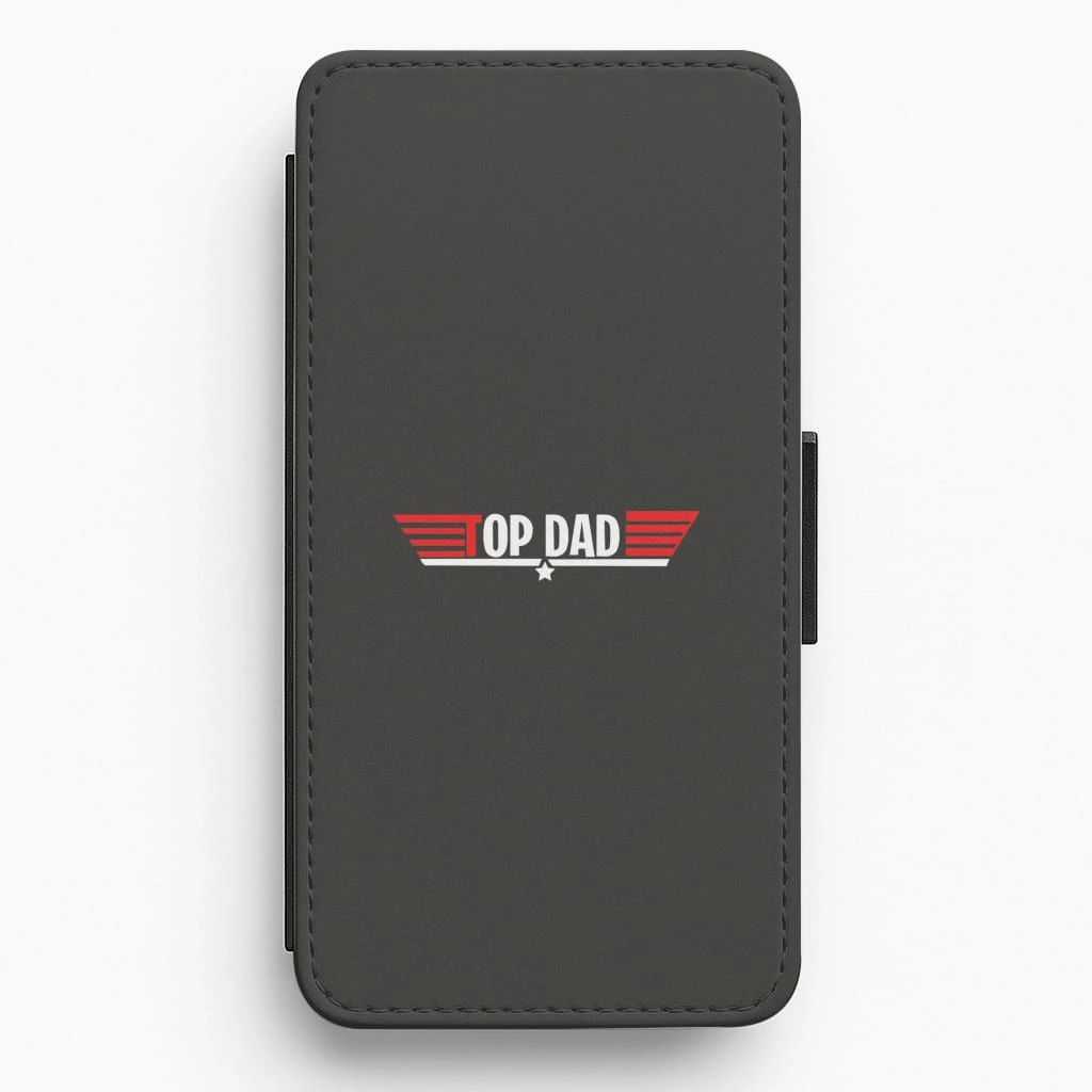 Minimal Look Top Dad- Fathers Day Flip / Wallet Phone Case