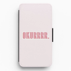 Okurrrr - Cardi B Flip / Wallet Phone Case Shock Surface Layer