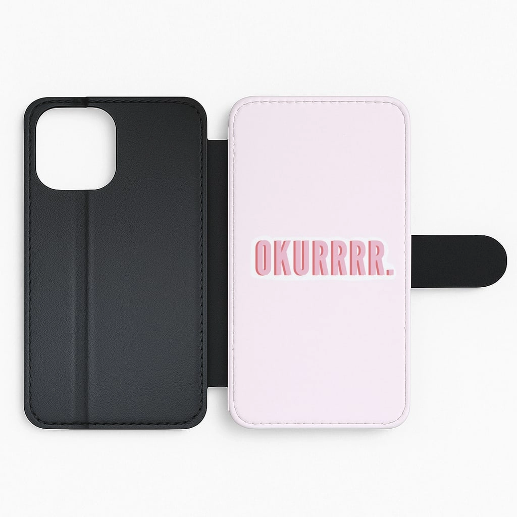 Okurrrr - Cardi B Flip / Wallet Phone Case Fashion Forward Unique Pattern