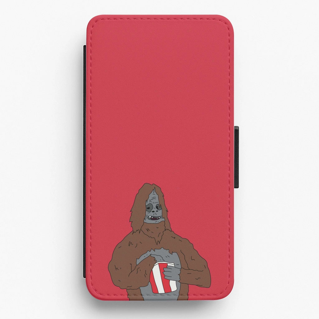 Sassy The Sasquatch Flip / Wallet Phone Case Office use Flexible structure