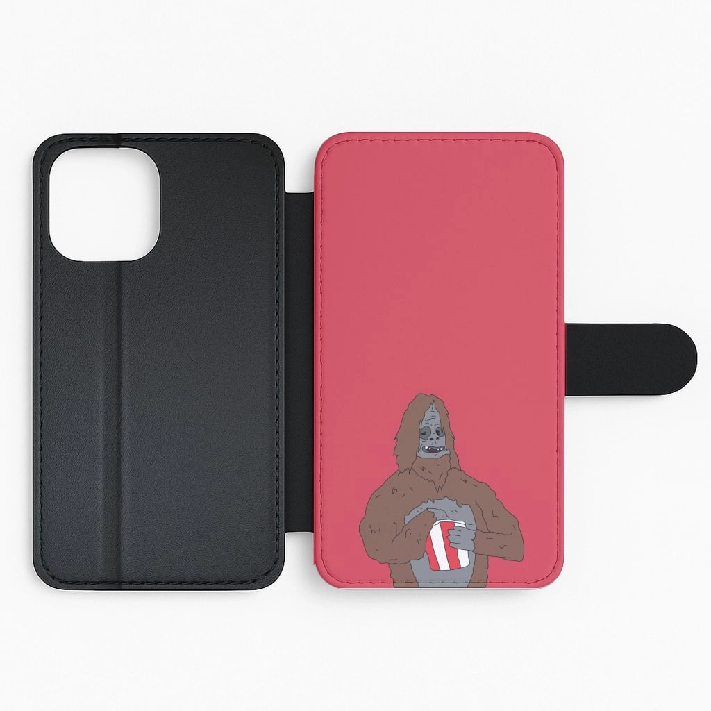 Sassy The Sasquatch Flip / Wallet Phone Case Matte Texture Finish