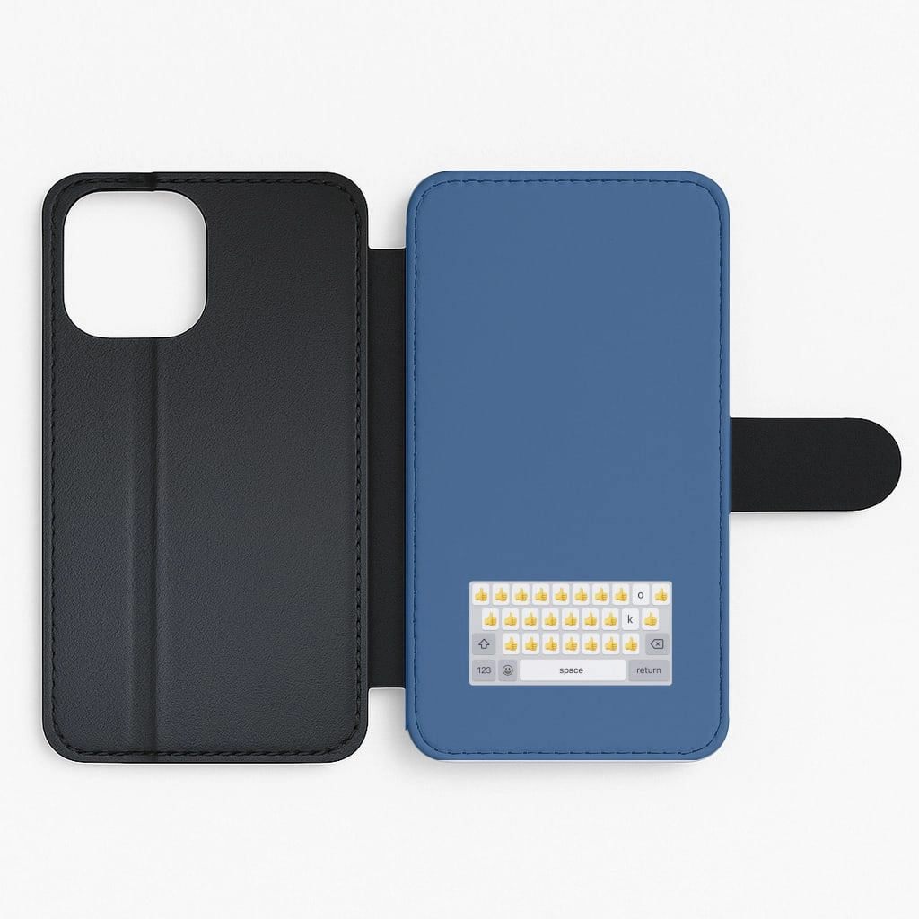 Polished Surface Drop Defense Dad's Keyboard - Father's Day Flip / Wallet Phone Case