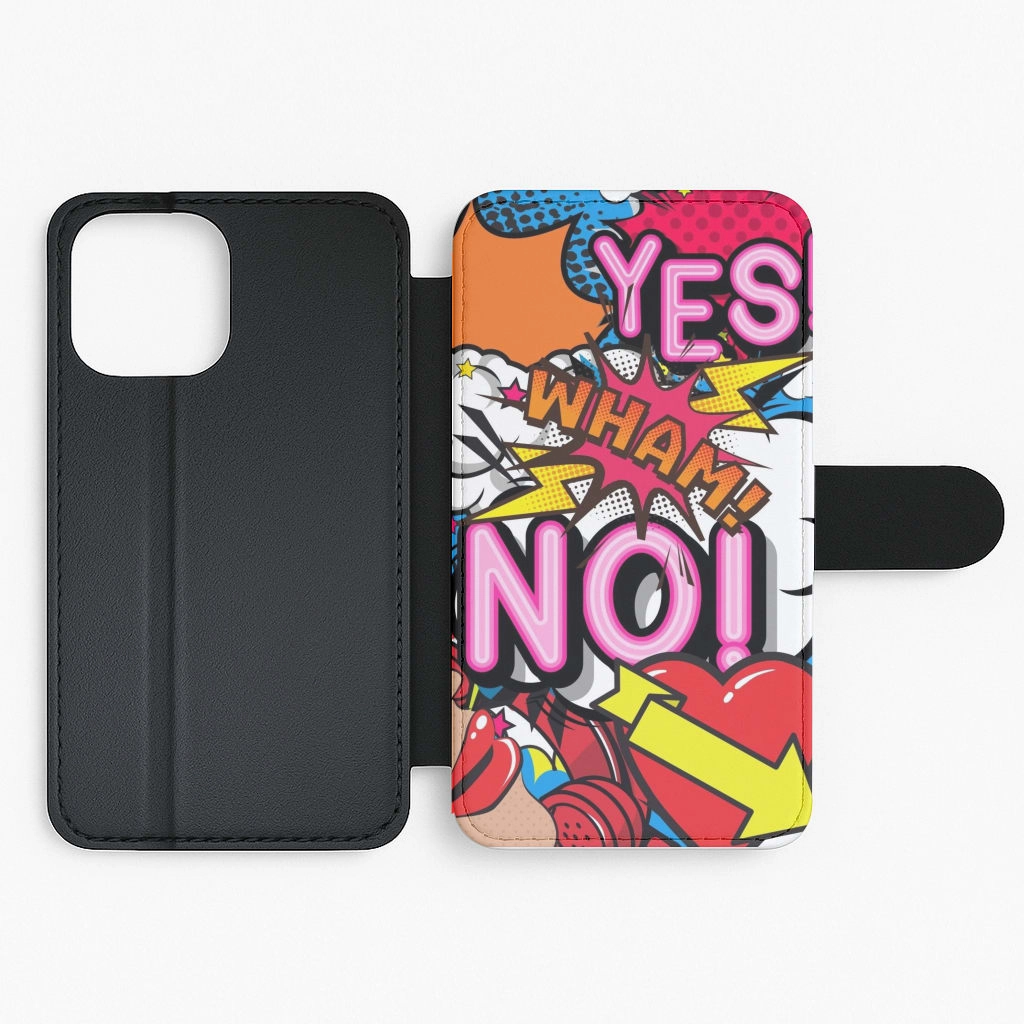 Classic Frame Pop Art Collage Flip / Wallet Phone Case